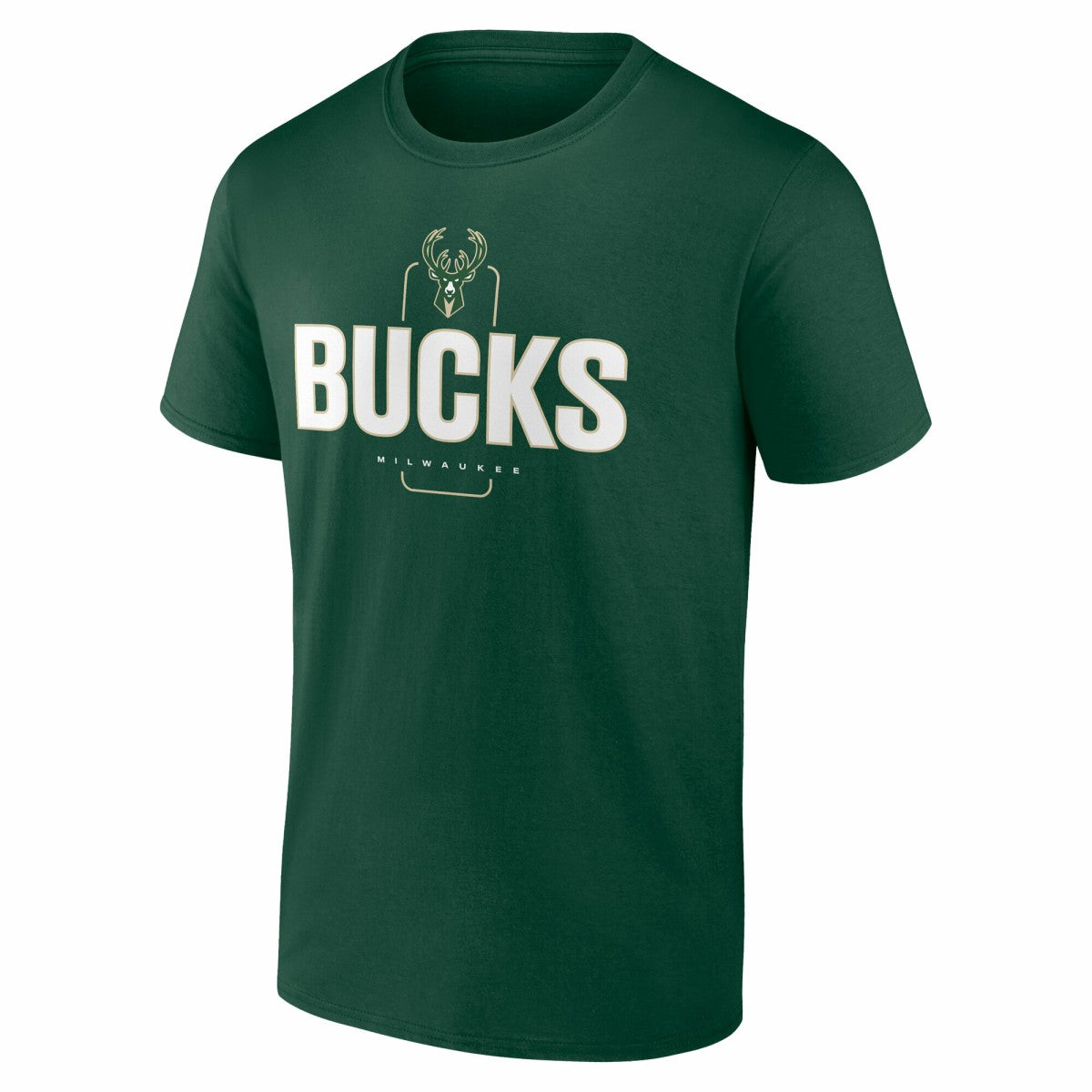 Milwaukee Bucks Center Court Name & Number Custom T-Shirt Hunter Green