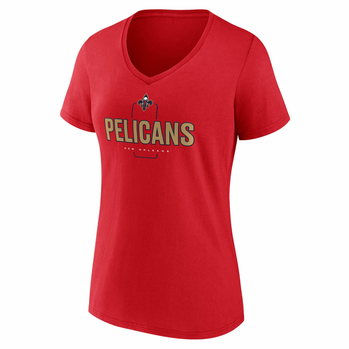 New Orleans Pelicans Women's Center Court Name & Number Custom V-Neck T-Shirt Red outlet