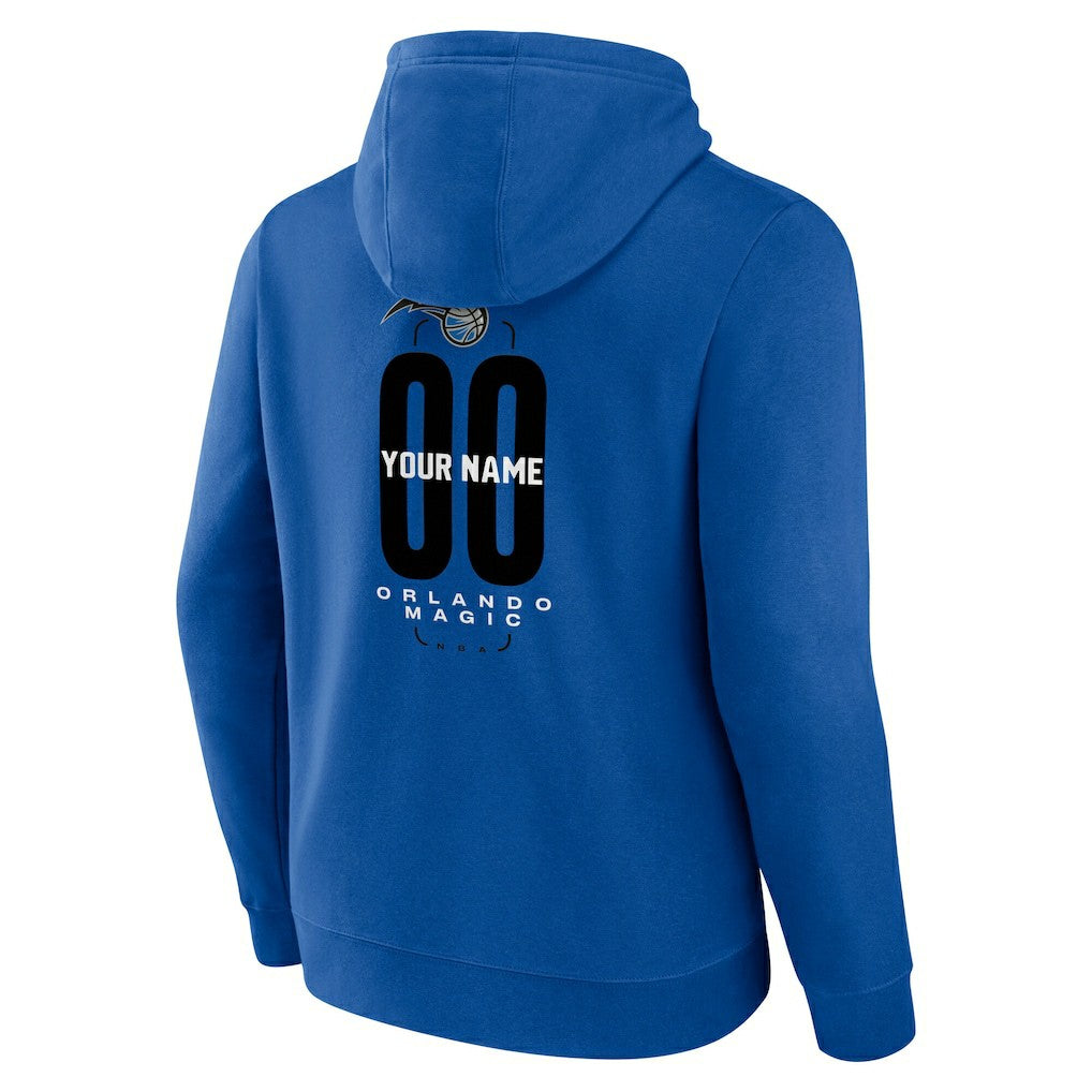 Orlando Magic Center Court Name & Number Custom Hoodie Blue