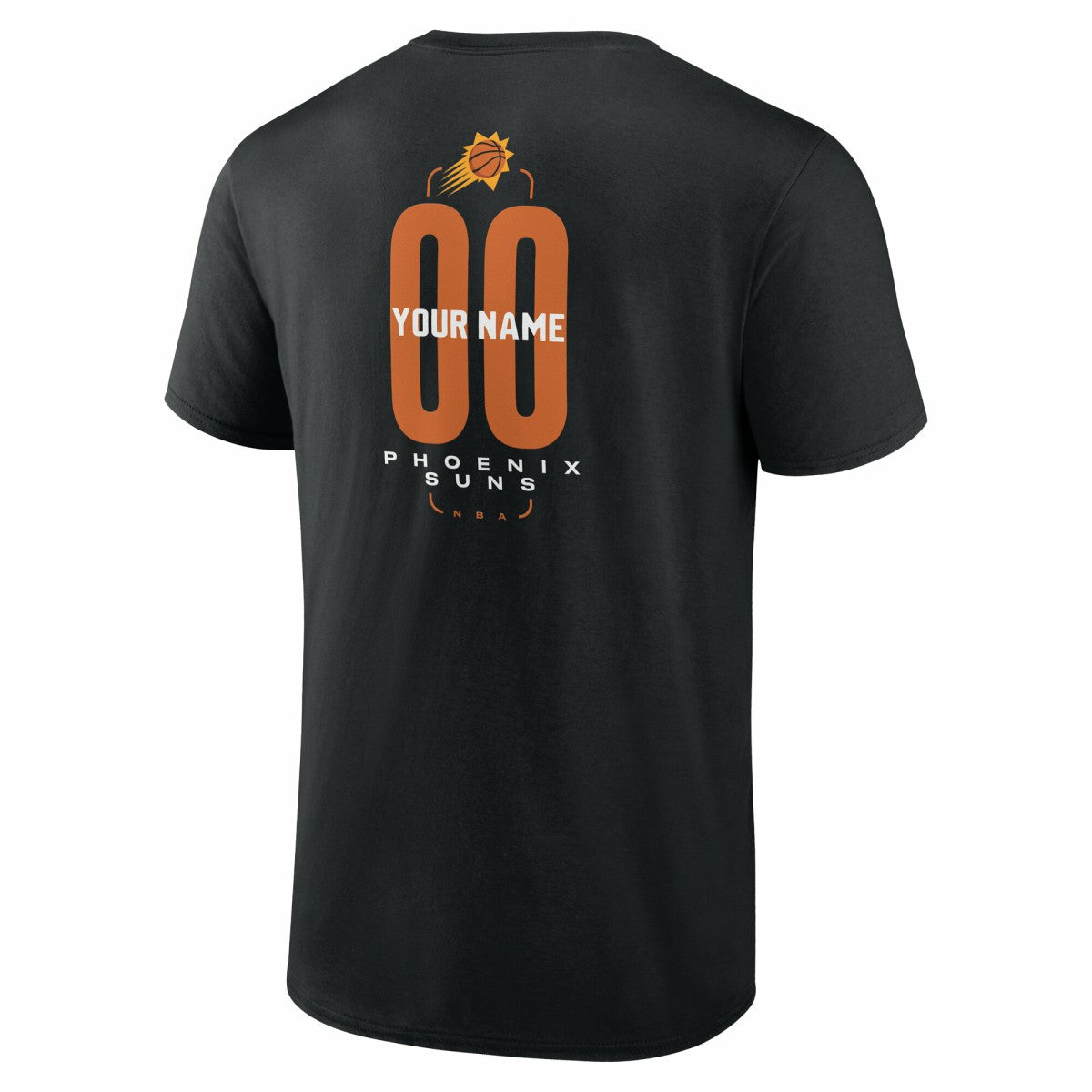Phoenix Suns Center Court Name & Number Custom T-Shirt Black