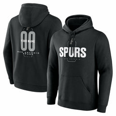 San Antonio Spurs Center Court Name & Number Custom Hoodie Black outlet