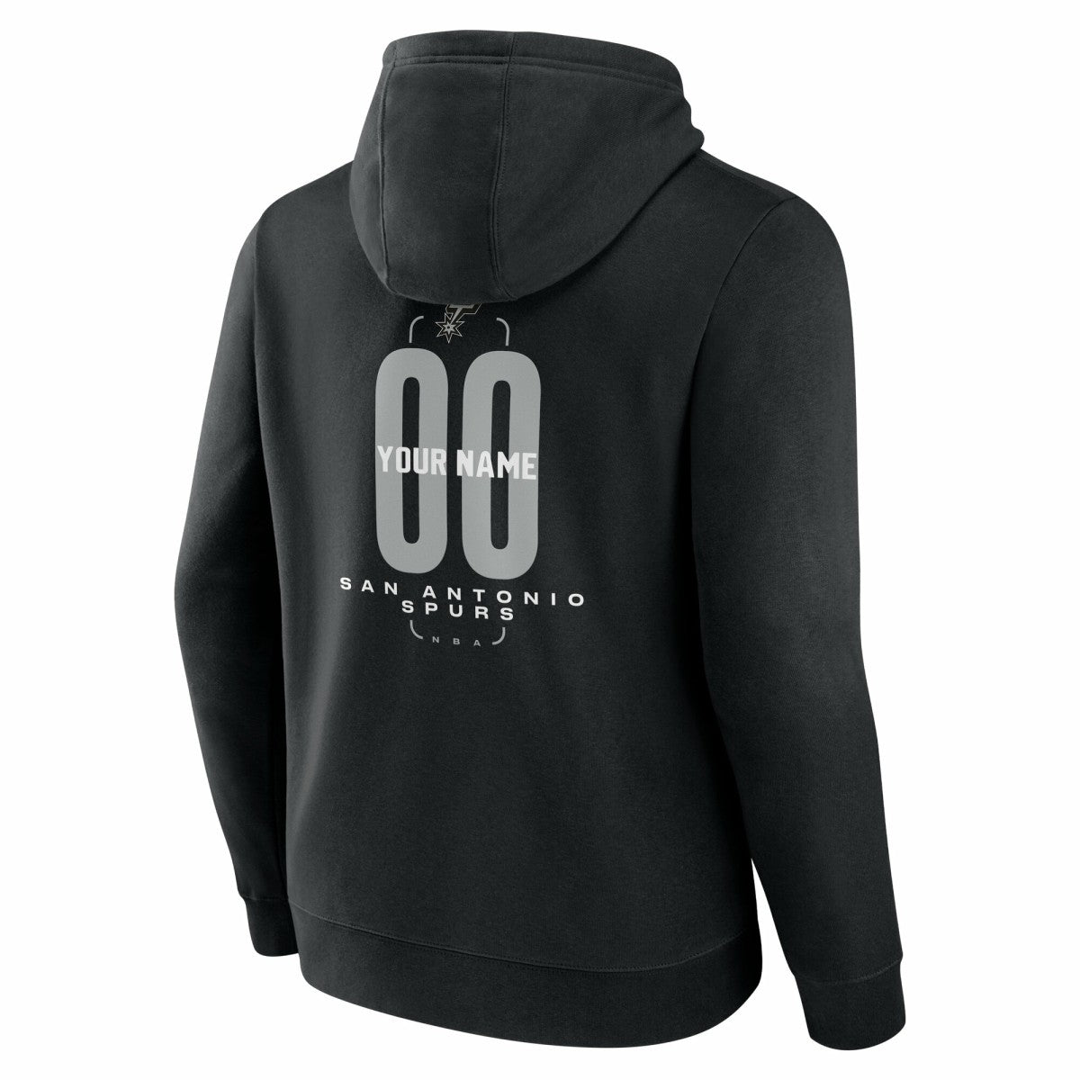 San Antonio Spurs Center Court Name & Number Custom Hoodie Black outlet