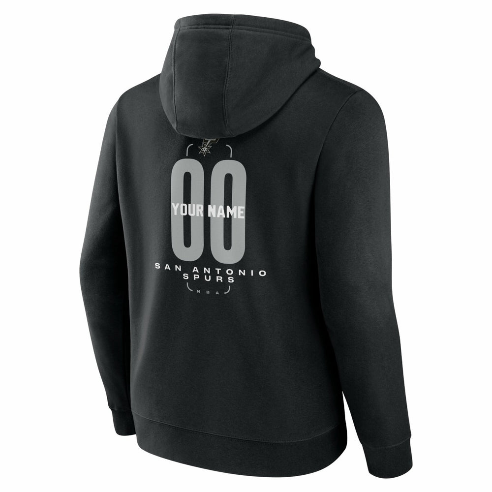 San Antonio Spurs Center Court Name & Number Custom Hoodie Black outlet