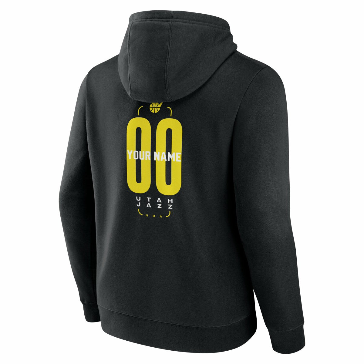 Utah Jazz Center Court Name & Number Custom Hoodie Black outlet