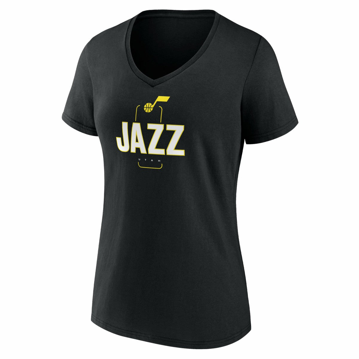 Utah Jazz Women's Center Court Name & Number Custom V-Neck T-Shirt Black outlet