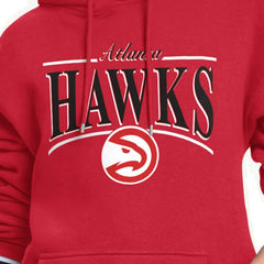 Atlanta Hawks Starter Women's Arch Stripe Fleece Hoodie Red
