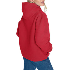 Houston Rockets Starter Women's Arch Stripe Fleece Hoodie Red