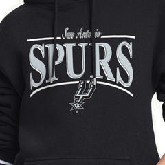 San Antonio Spurs Starter Women's Arch Stripe Fleece Hoodie Black
