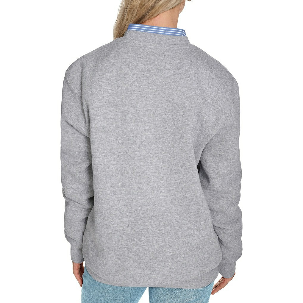 Golden State Warriors Starter Women's Arch Stripe Fleece Crewneck Sweatshirt Gray outlet