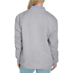 Dallas Mavericks Starter Women's Arch Stripe Fleece Crewneck Sweatshirt Gray