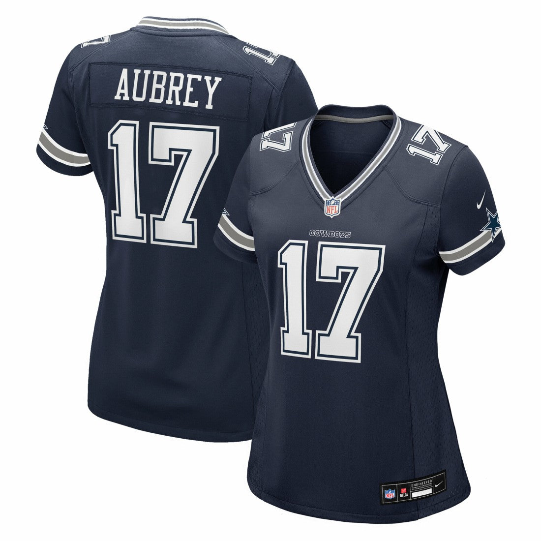 Brandon Aubrey Dallas Cowboys Women's Team Game Jersey - Navy Jerseys