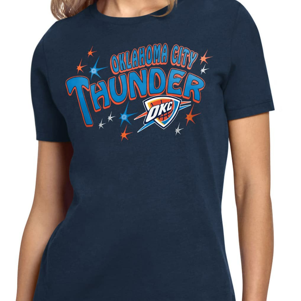Oklahoma City Thunder Starter Women's Fireworks T-Shirt Navy outlet