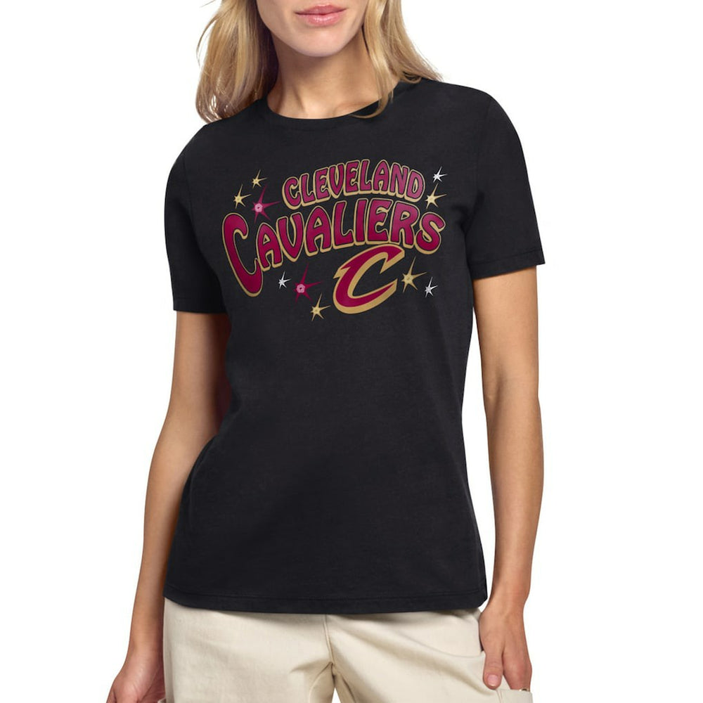 Cleveland Cavaliers Starter Women's Fireworks T-Shirt Black