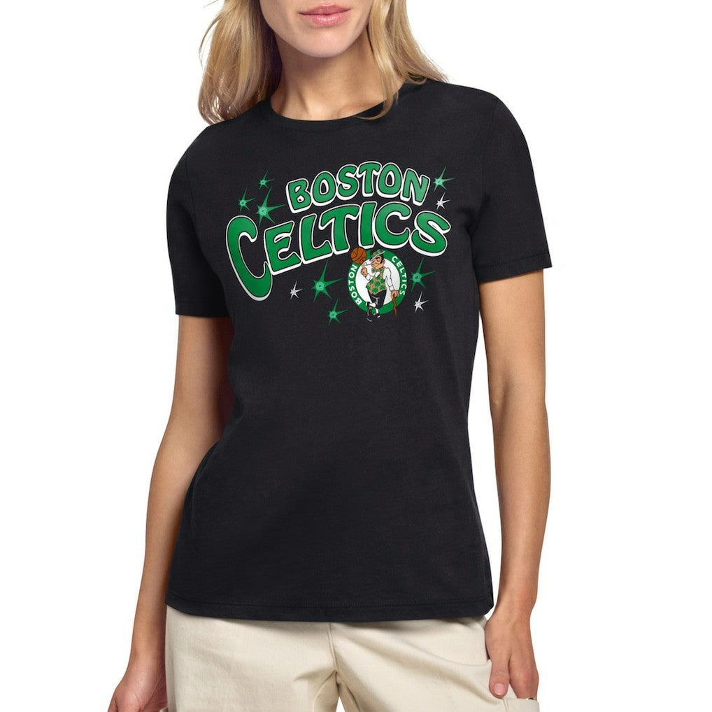Boston Celtics Starter Women's Fireworks T-Shirt Black outlet