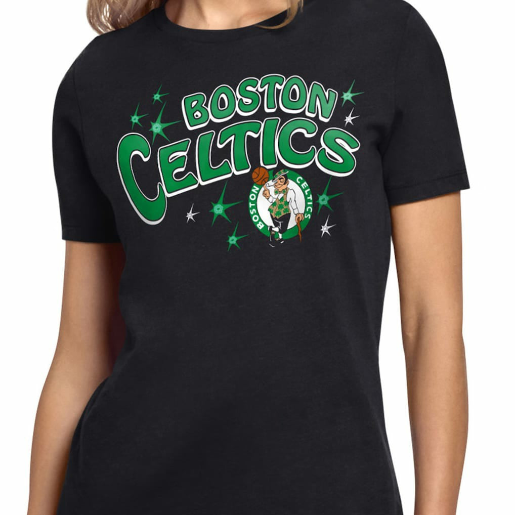 Boston Celtics Starter Women's Fireworks T-Shirt Black outlet