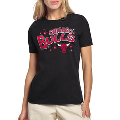 Chicago Bulls Starter Women's Fireworks T-Shirt Black outlet