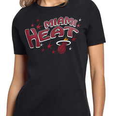 Miami Heat Starter Women's Fireworks T-Shirt Black