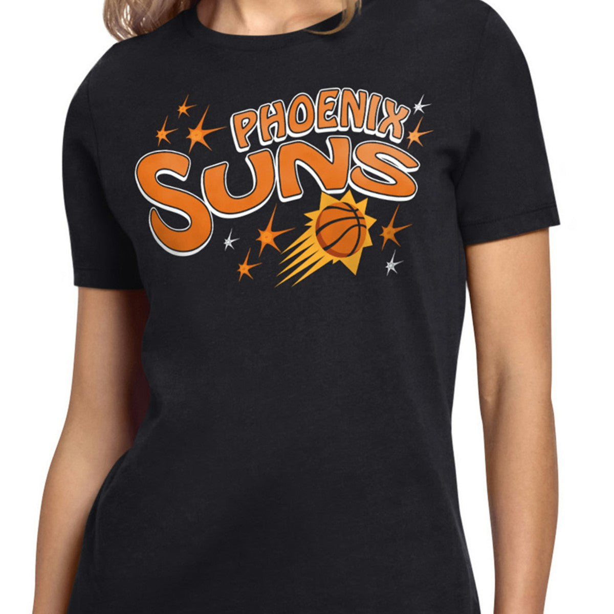 Phoenix Suns Starter Women's Fireworks T-Shirt Black