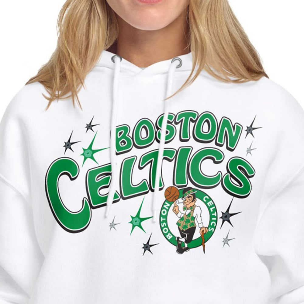 Boston Celtics Starter Women's Fireworks Fleece Hoodie White outlet