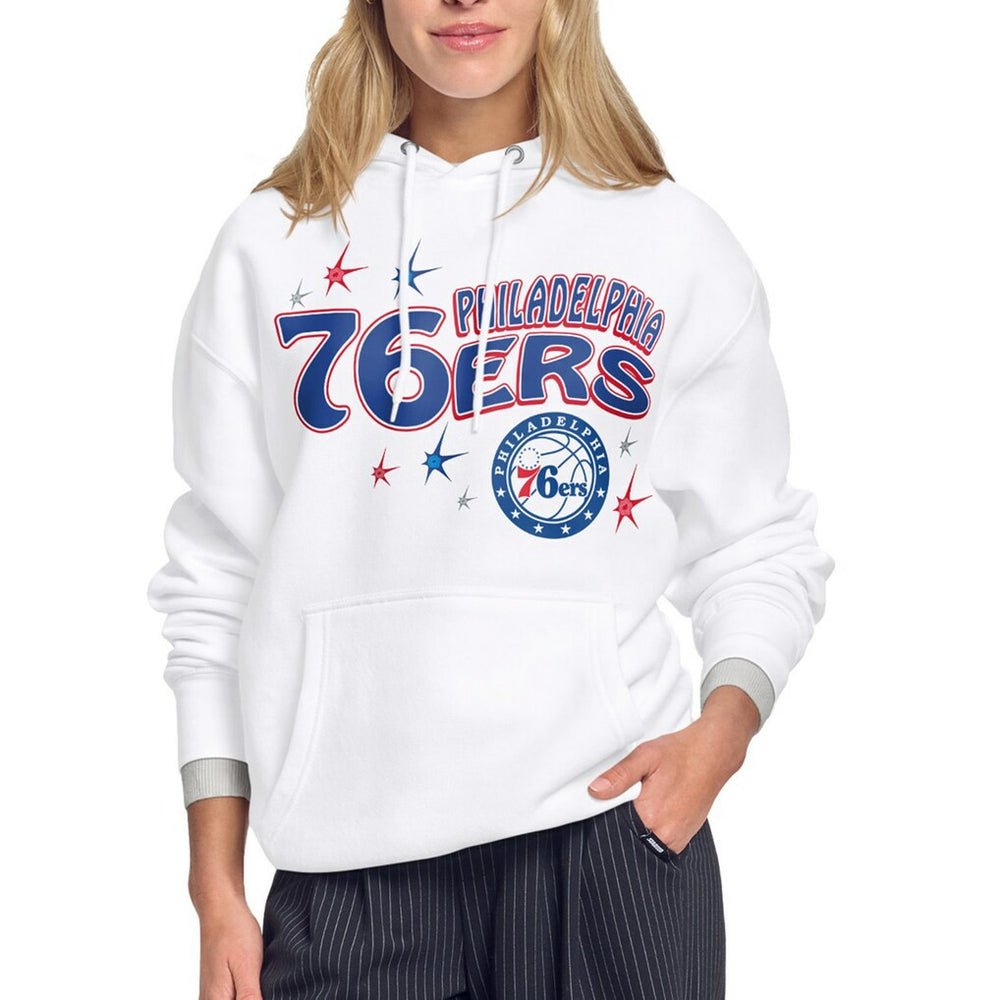 Philadelphia 76ers Starter Women's Fireworks Fleece Hoodie White