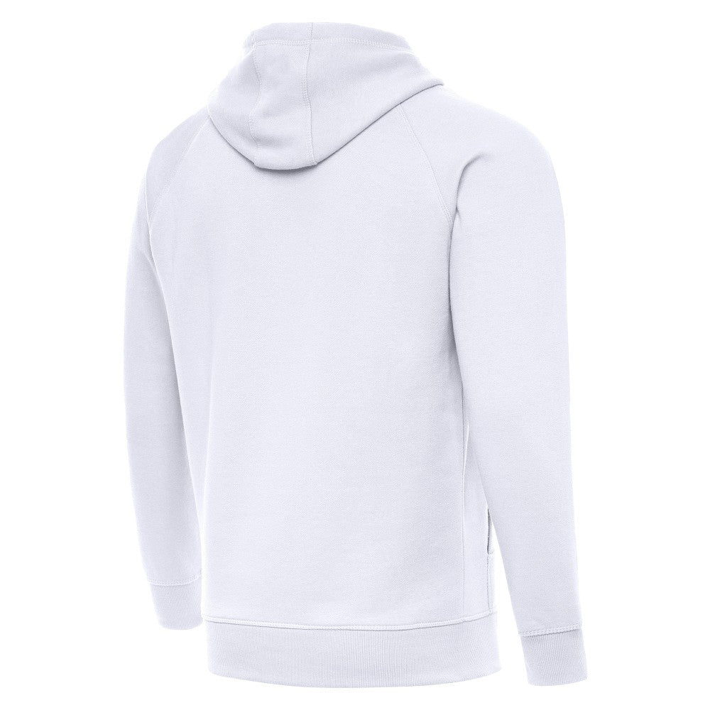 Spain National Team Antigua Takeover Fleece Raglan Hoodie White
