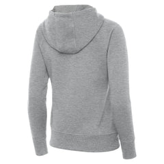 Spain National Team Antigua Women's Takeover Fleece Raglan Full-Zip Hoodie Heather Gray