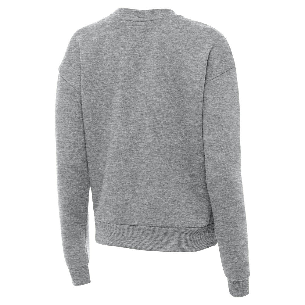 Spain National Team Antigua Women's Takeover Fleece Sweatshirt Heather Gray
