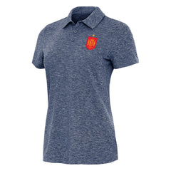 Spain National Team Antigua Women's Triple Shot Polo Heather Navy