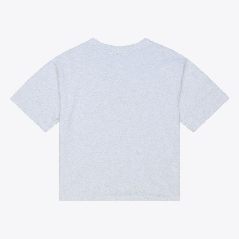 San Francisco Giants Mitchell & Ness Women's Script Cropped Boxy T-Shirt - Heather Gray T-shirts