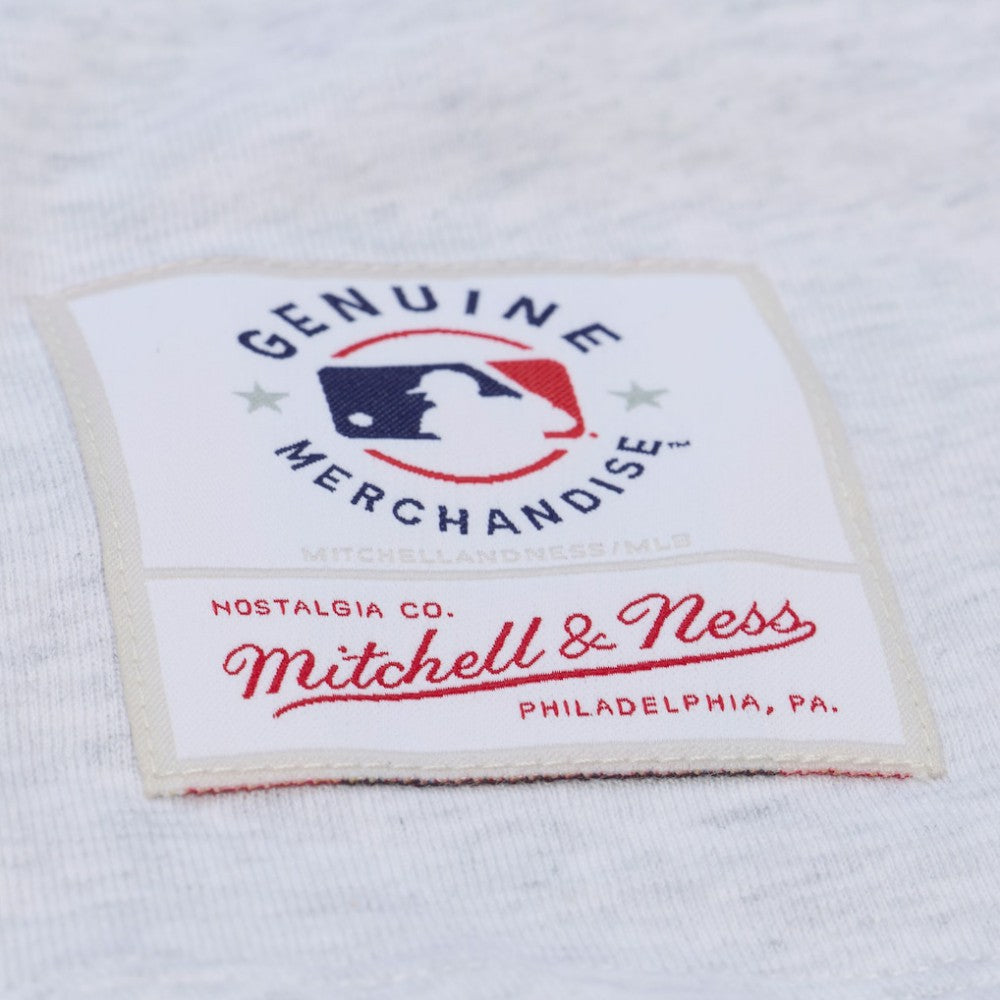 Atlanta Braves Mitchell & Ness Women's Script Cropped Boxy T-Shirt - Heather Gray T-shirts