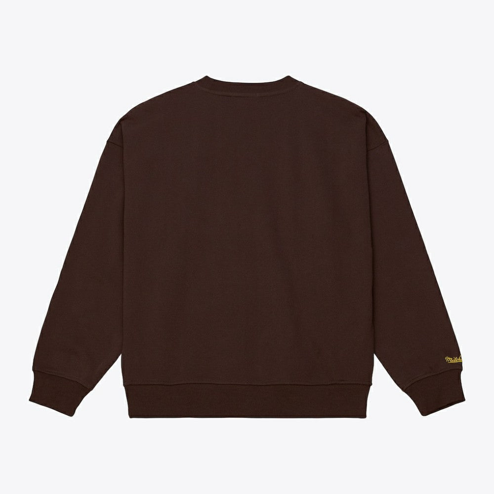 San Diego Padres Mitchell & Ness Women's Script Sweatshirt - Brown Sweatshirts