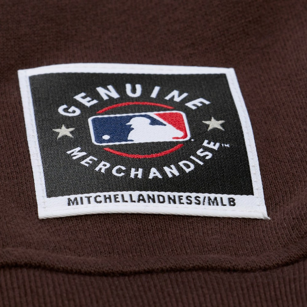 San Diego Padres Mitchell & Ness Women's Script Sweatshirt - Brown Sweatshirts