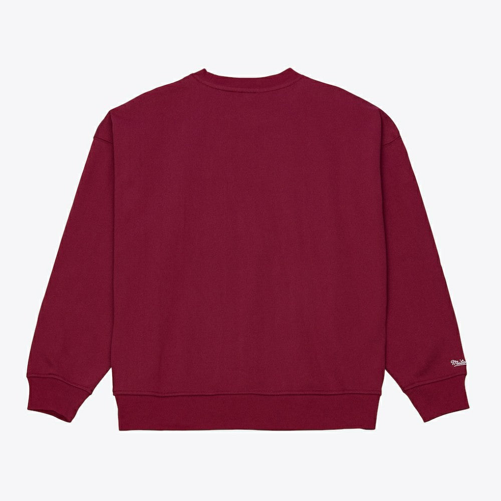 Philadelphia Phillies Mitchell & Ness Women's Script Sweatshirt - Burgundy Sweatshirts