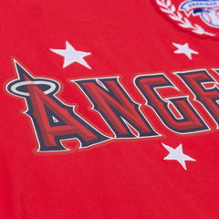 Los Angeles Angels Mitchell & Ness Women's Pep Rally Cropped Boxy T-Shirt - Red T-shirts