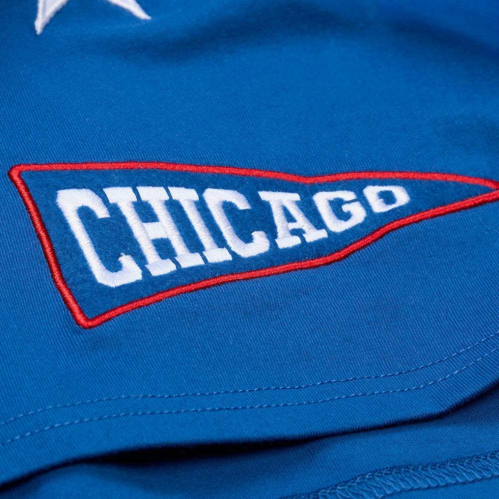 Chicago Cubs Mitchell & Ness Women's Pep Rally Cropped Boxy T-Shirt - Royal T-shirts