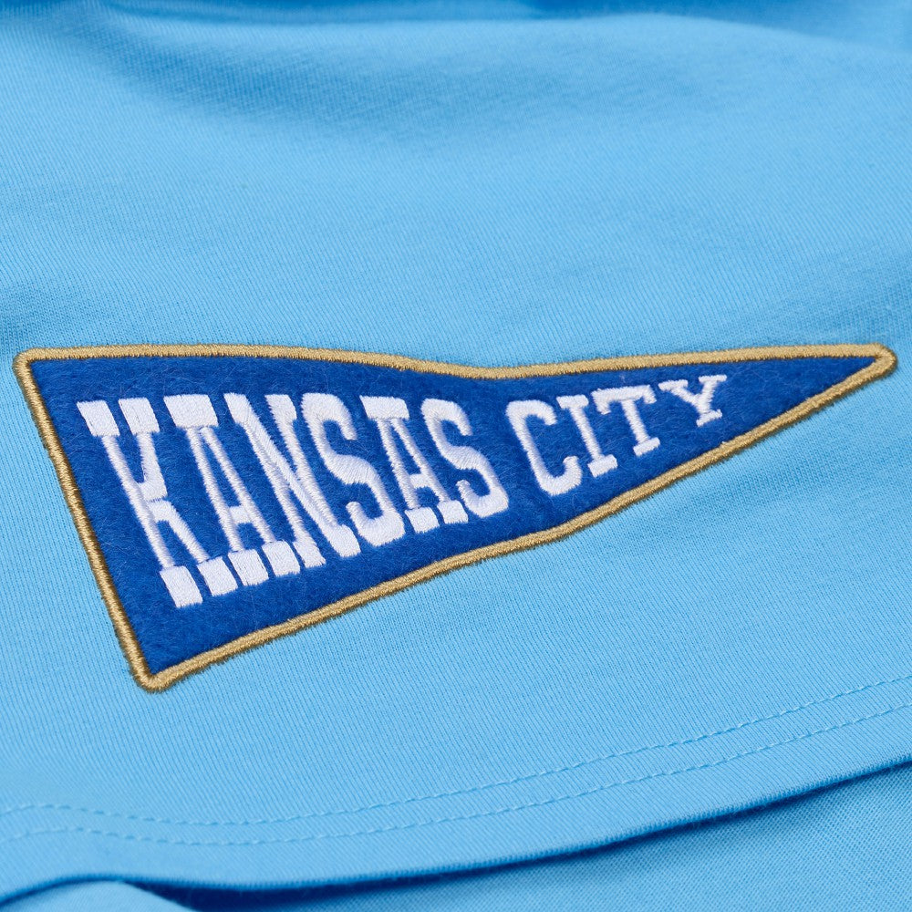 Kansas City Royals Mitchell & Ness Women's Pep Rally Cropped Boxy T-Shirt - Light Blue T-shirts