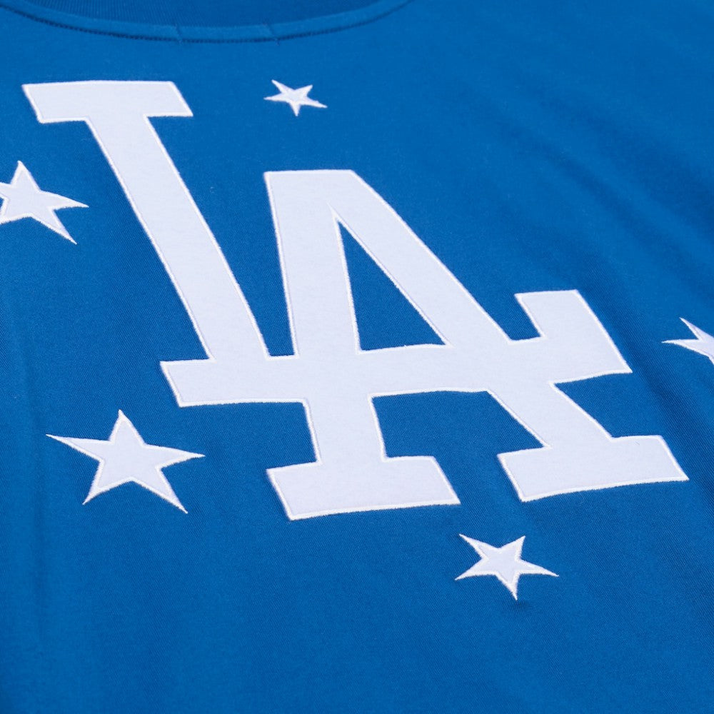 Los Angeles Dodgers Mitchell & Ness Women's Pep Rally Cropped Boxy T-Shirt - Royal T-shirts