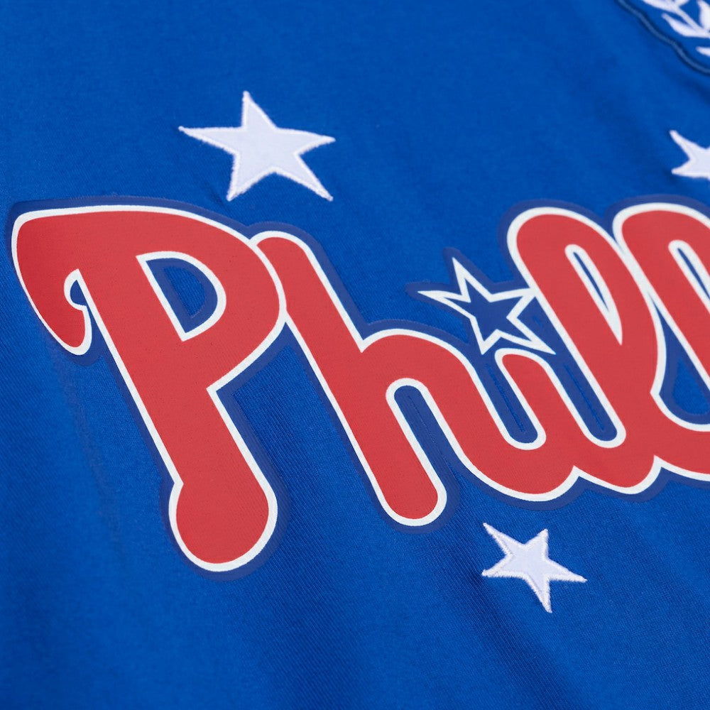 Philadelphia Phillies Mitchell & Ness Women's Pep Rally Cropped Boxy T-Shirt - Royal T-shirts