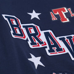 Atlanta Braves Mitchell & Ness Women's Pep Rally Sweatshirt - Navy Sweatshirts