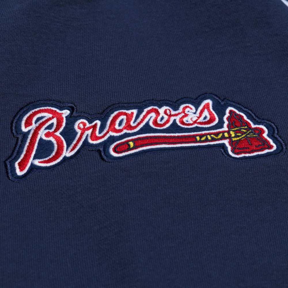Atlanta Braves Mitchell & Ness Women's Pep Rally Sweatshirt - Navy Sweatshirts