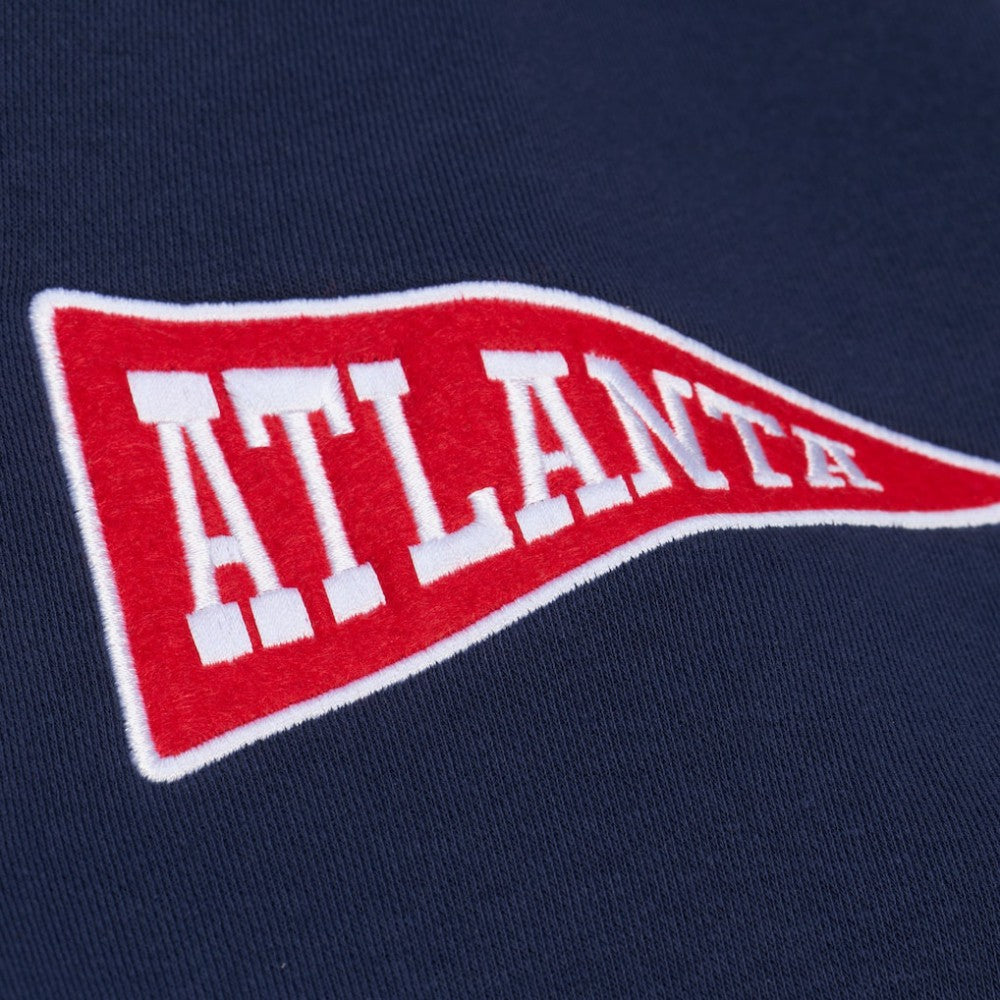Atlanta Braves Mitchell & Ness Women's Pep Rally Sweatshirt - Navy Sweatshirts