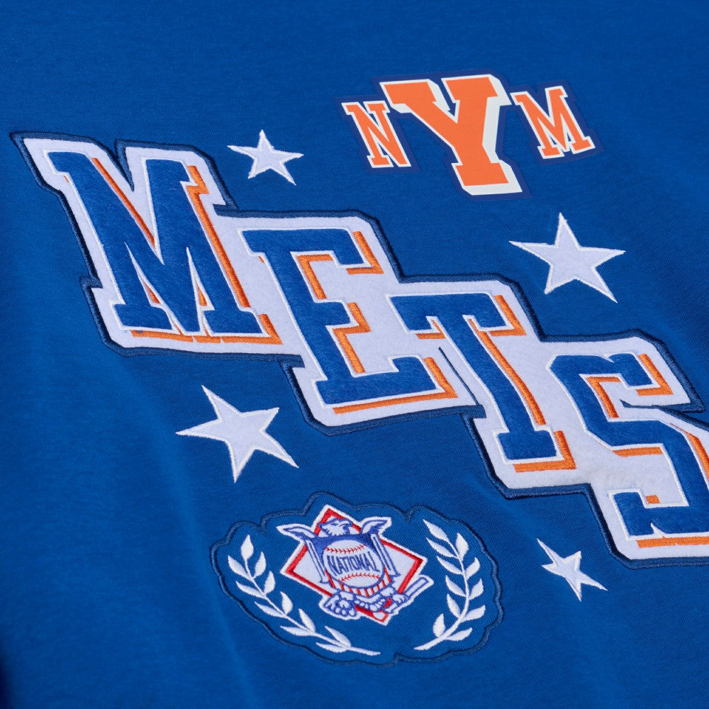 New York Mets Mitchell & Ness Women's Pep Rally Sweatshirt - Royal Sweatshirts