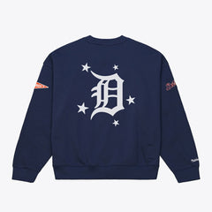 Detroit Tigers Mitchell & Ness Women's Pep Rally Sweatshirt - Navy Sweatshirts