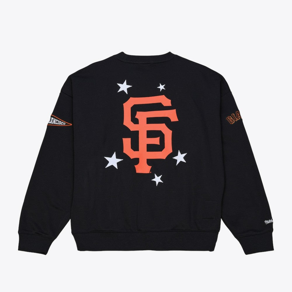 San Francisco Giants Mitchell & Ness Women's Pep Rally Sweatshirt - Black Sweatshirts