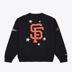 San Francisco Giants Mitchell & Ness Women's Pep Rally Sweatshirt - Black Sweatshirts