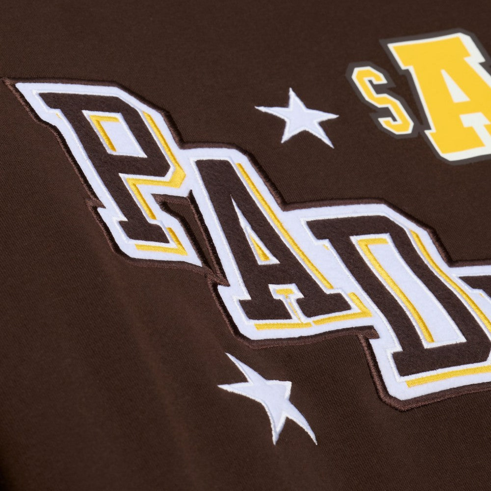 San Diego Padres Mitchell & Ness Women's Pep Rally Sweatshirt - Brown Sweatshirts
