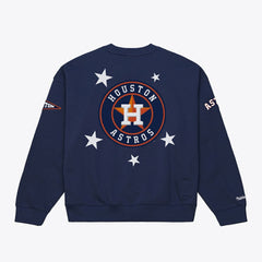Houston Astros Mitchell & Ness Women's Pep Rally Sweatshirt - Navy Sweatshirts