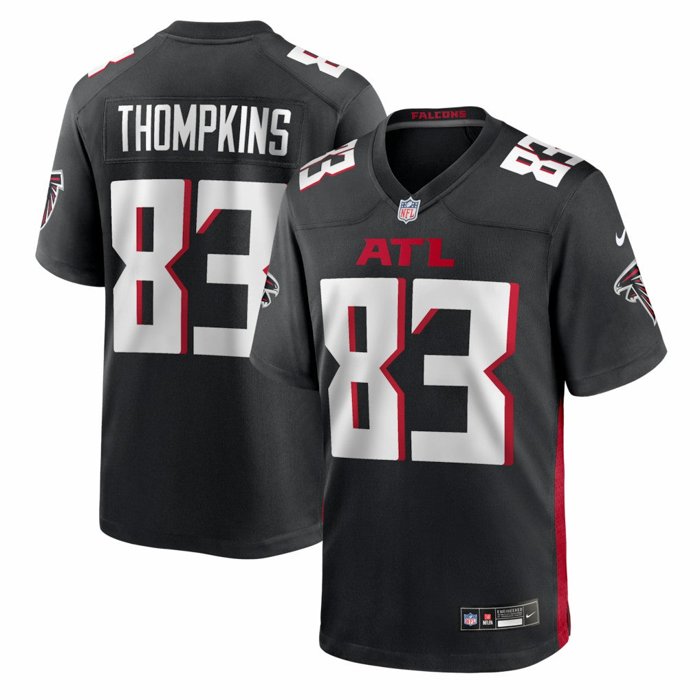 Deven Thompkins Atlanta Falcons Team Game Jersey - Black Jerseys