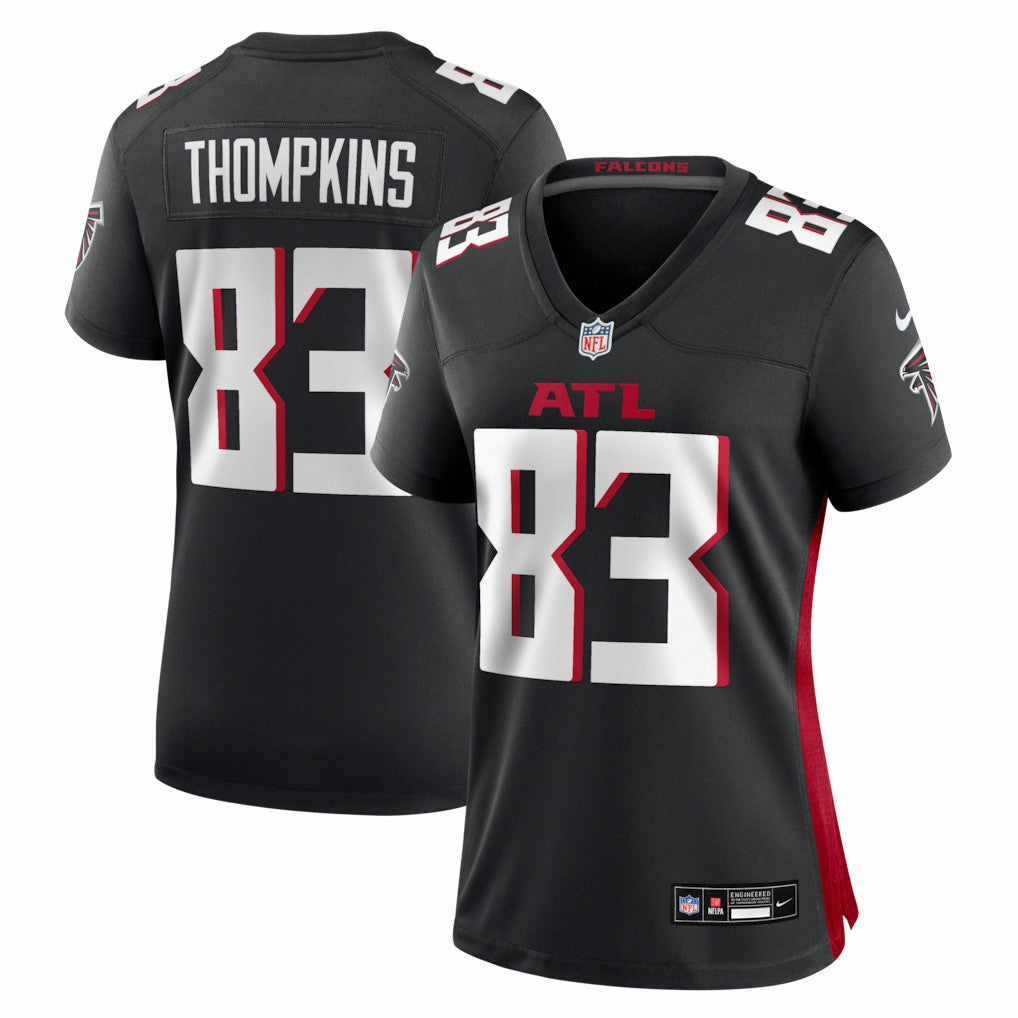 Deven Thompkins Atlanta Falcons Women's Team Game Jersey - Black Jerseys