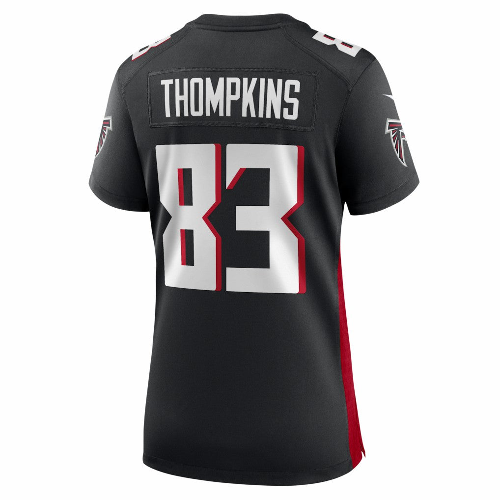 Deven Thompkins Atlanta Falcons Women's Team Game Jersey - Black Jerseys